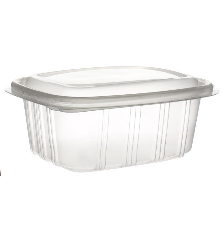 Plastic scharnierende Deli-Container microgolfbaar PP hoog koepel Deksel 500ml (50 stuks) 