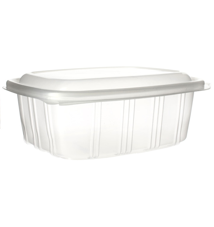 Plastic scharnierende Deli-Container microgolfbaar PP hoog koepel Deksel 1000ml (350 stuks)