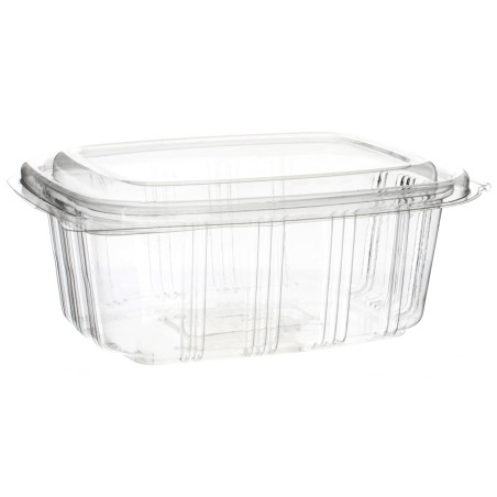 Plastic scharnierende Deli-Container OPS hoog koepel Deksel 500ml (50 stuks) 