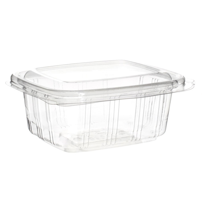 Plastic scharnierende Deli-Container PET hoog koepel Deksel 250ml (900 stuks)