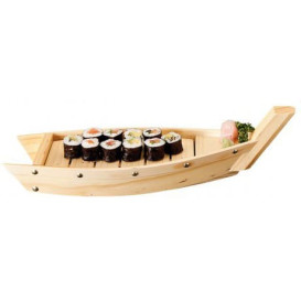 Houten Sushi boot Bediening dienblad 44x13x11cm (1 stuk) 