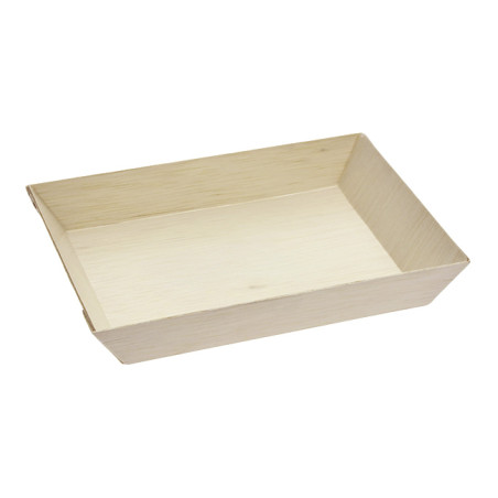 Houten dienblad 18x13x2,8cm 500ml (25 stuks) 