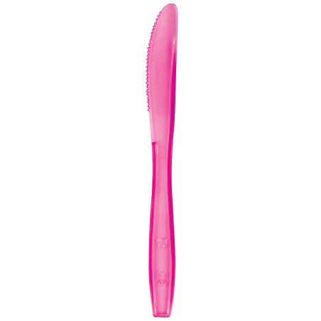 Plastic PS mes  Premium fuchsia 19cm (1000 stuks)