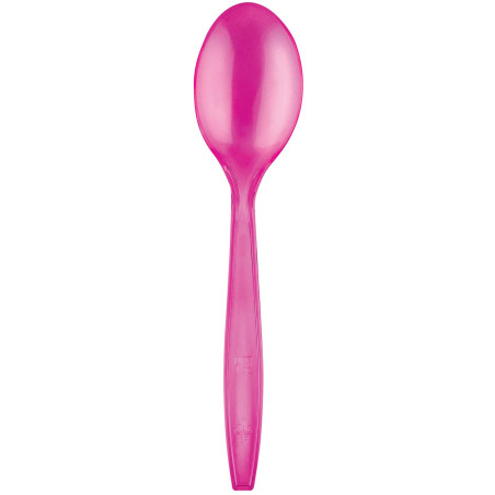 Plastic lepel  PS Premium fuchsia 19cm (1000 stuks)