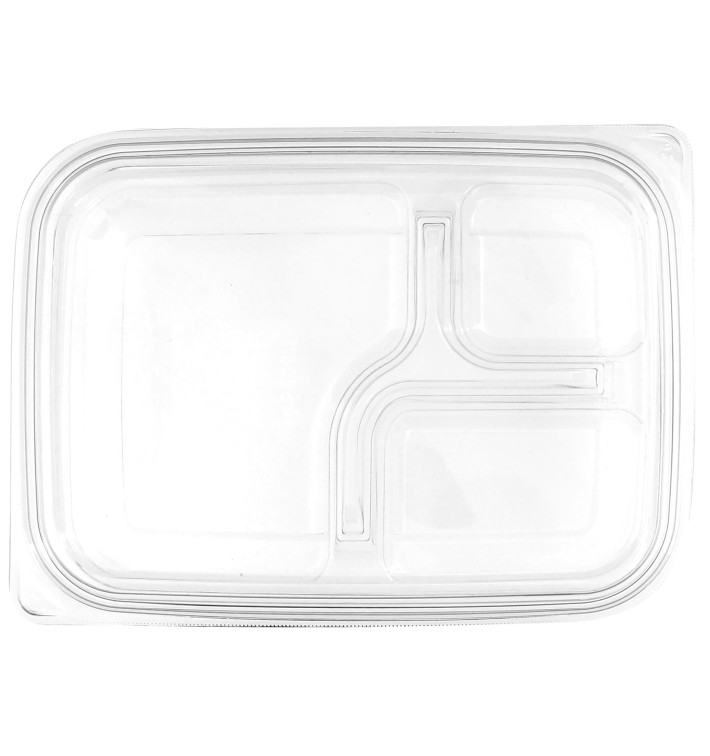 Plastic Deksel voor Deli Container PET Plat 22x16cm (75 stuks) 