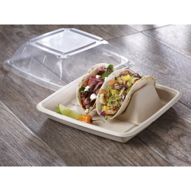 Suikerriet Taco houder 18x11x5cm (75 stuks) 