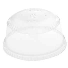 Plastic PET koepel Deksel Kristal Ø9,2cm (1000 stuks)