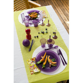 Plastic stamglas wijn aubergine kleur 130ml (6 stuks) 