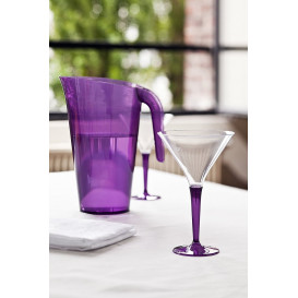 Plastic stamglas Cocktail aubergine kleur 100 ml (48 stuks)