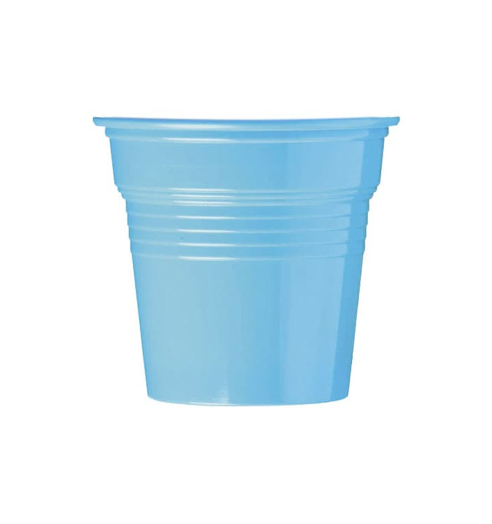 Plastic PS Shotje lichtblauw 80ml Ø5,7cm (50 stuks) 