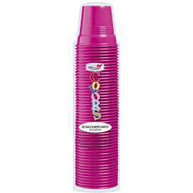 Plastic PS Shotje fuchsia 80ml Ø5,7cm (50 stuks) 