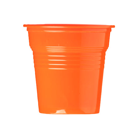 Plastic PS Shotje oranje 80ml Ø5,7cm (1500 stuks)