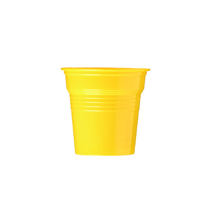 Plastic PS Shotje geel 80ml Ø5,7cm (50 stuks) 