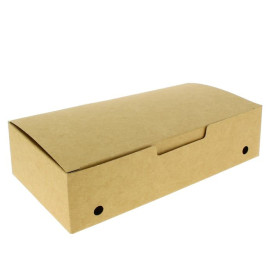 Papieren take-out doos groot maat kraft 2,00x1,00x0,50,m (375 stuks)