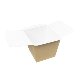 Papieren take-out Container Wok kraft 450ml (350 stuks)