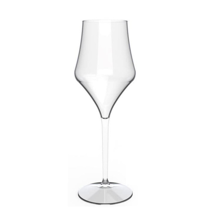 Plastic herbruikbaar glas Wijn "Tritan" transparant 320ml (6 stuks)