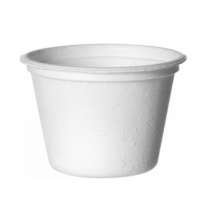 Suikerriet Container Bagasse wit 120ml (50 stuks) 