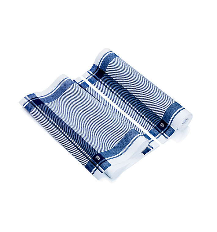 Vaatdoek rol "Roll Drap" Vintage blauw 40x64cm P40cm (10 stuks)