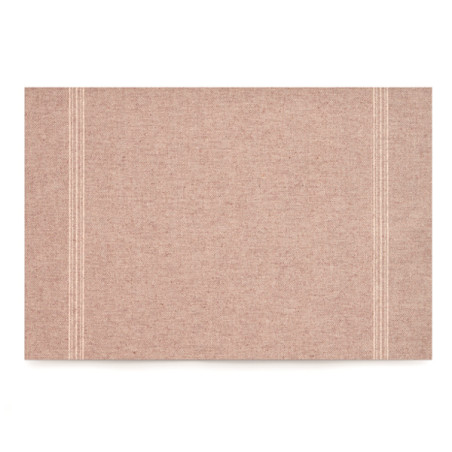 Herbruikbaar Katoenen placemat "Day Drap" bruin 32x45cm (72 stuks)