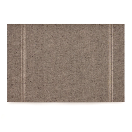 Herbruikbaar Katoenen placemat "Day Drap" donker bruin 32x45cm (12 stuks) 