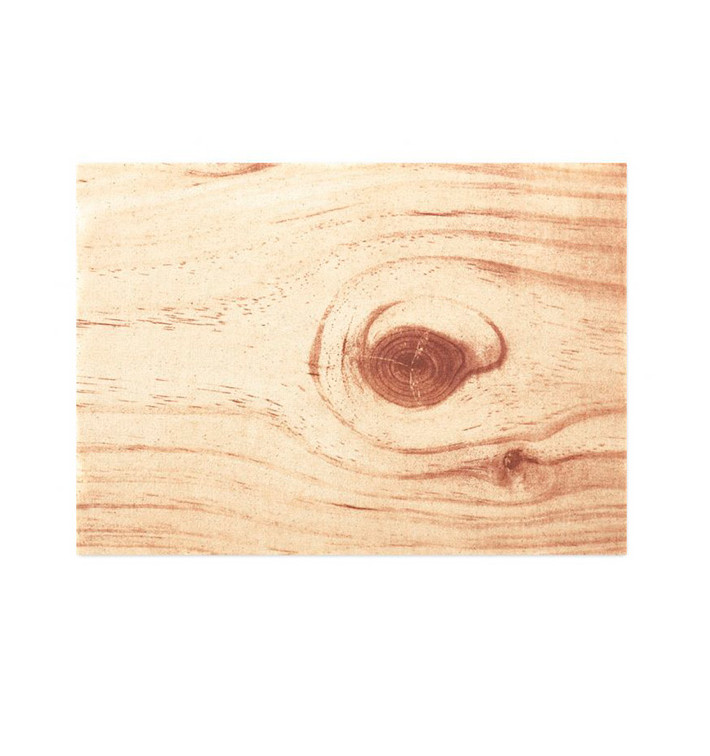 Katoenen placemat "Daen Drap" hout 32x45cm (12 stuks) 