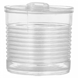 Proeving plastic conservenblik PS transparant 110ml Ø6x5,7cm (200 stuks)