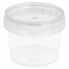 Plastic deli Container met Plastic Deksel PP Onbreekbaar 120ml Ø6,9cm (1000 stuks)