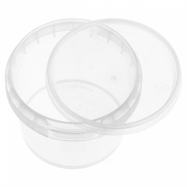 Plastic deli Container met Plastic Deksel PP Onbreekbaar 120ml Ø6,9cm (1000 stuks)