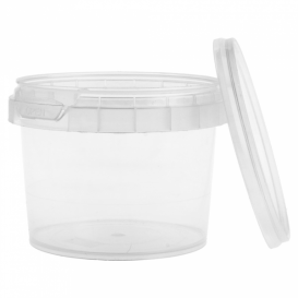 Plastic deli Container met Plastic Deksel PP Onbreekbaar 120ml Ø6,9cm (1000 stuks)