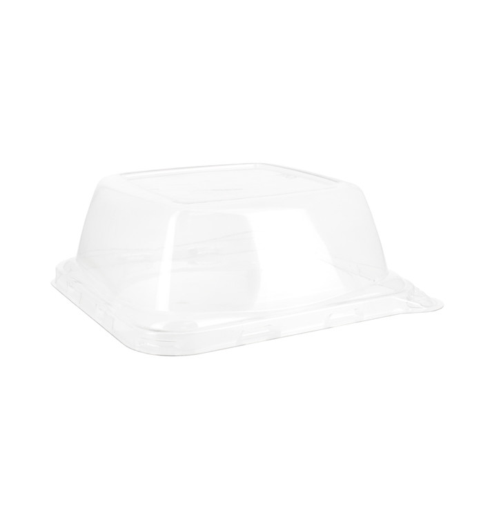 Plastic Deksel voor Suikerriet Voedsel Container 13x13x5cm (50 stuks) 