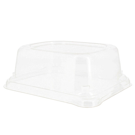 Plastic Deksel voor Suikerriet brood Container 14x11x5cm (300 stuks)