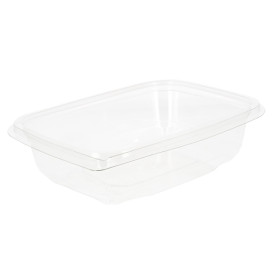 Plastic deli Container PET onverbrekelijk 600ml 18x14x4cm (390 stuks)