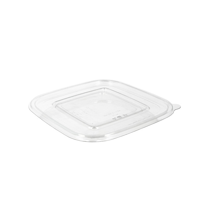 Plastic Deksel voor Deli Container PET Plat 12x12cm (100 stuks) 