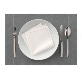 Katoenen placemat "Daen Drap" Anthracite 32x45cm (72 stuks)