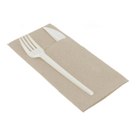 Eetgerei zak papieren servetten Eco 40x40cm (960 stuks)