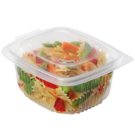 Plastic Container Microwave PP transparant 750ml 14,2x12,3cm (600 stuks)