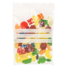 Plastic zak met rits Automatische sluiting Schrijfblokje 10x15cm G-160 (1000 stuks)