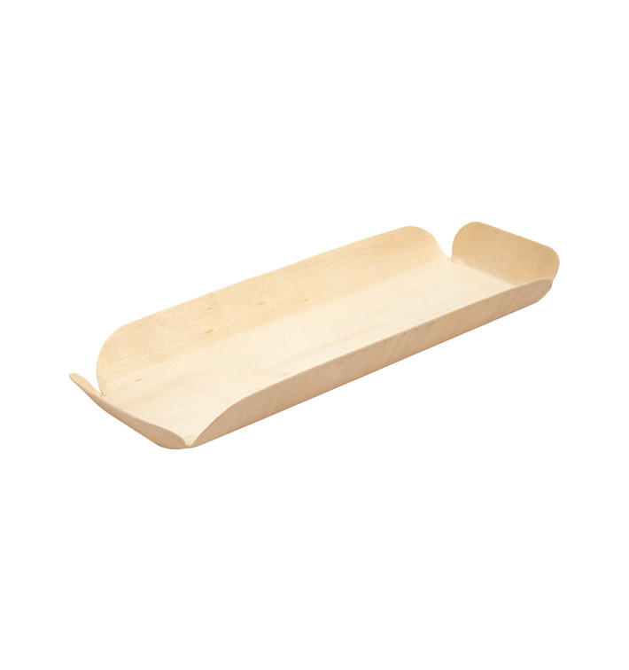 Houten steunplateau dienblad Rectangular 22x8x2 cm (50 stuks) 