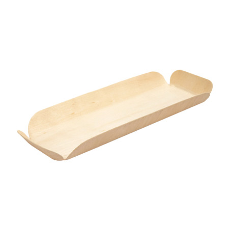 Houten steunplateau dienblad Rectangular 22x8x2 cm (50 stuks) 