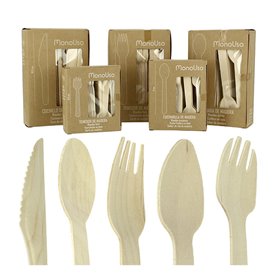 Houten vork Naturel 16cm (1000 stuks)