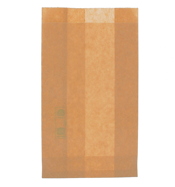 Papieren hamburgerbox Vetvrij Burger Design kraft 12+6x20cm (250 stuks) 