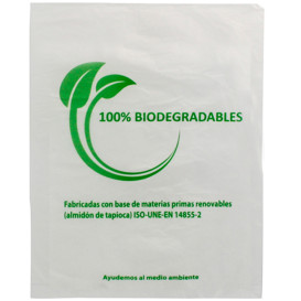 Plastic zak 100% biologisch afbreekbaar 35x48cm (100 stuks)