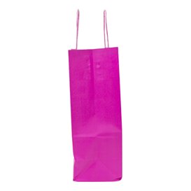 fuchsia Papieren zak met handgrepen 100g 22+9x23 cm (25 pcs)