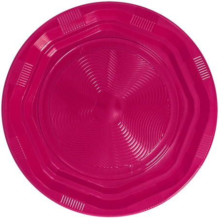 Herbruikbare Bord Diep Economische PS Fuchsia Ø22cm (250 stuks)