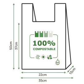 Plastic Hemddraagtassen 100% Biologisch afbreekbaar 35x50cm (100 stuks) 