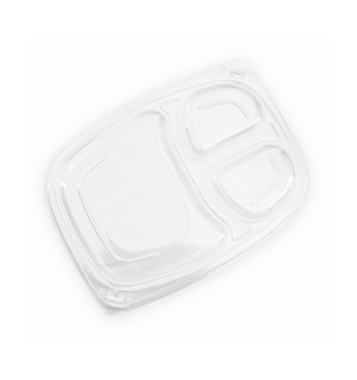 Plastic Deksel transparant Container 3C 1050/1250ml 25,5x18,9x2cm (20 stuks) 