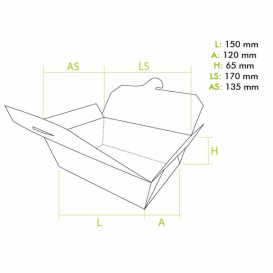 American Box Medium Kraft 15x12x6,5cm (25 Units)