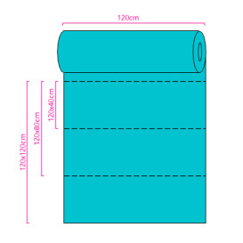 Novotex Tafelkleed rol wit "Buen Provecho" P40cm 1,2x50m (1 stuk)