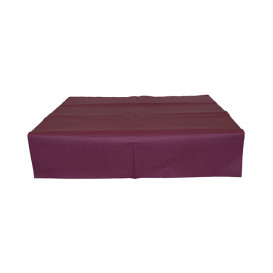 Voorgesneden papieren tafelkleed bordeauxrood 40g 1,2x1,2m (300 stuks) 