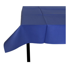 Voorgesneden papieren tafelkleed blauw 40g 1,2x1,2m (300 stuks) 